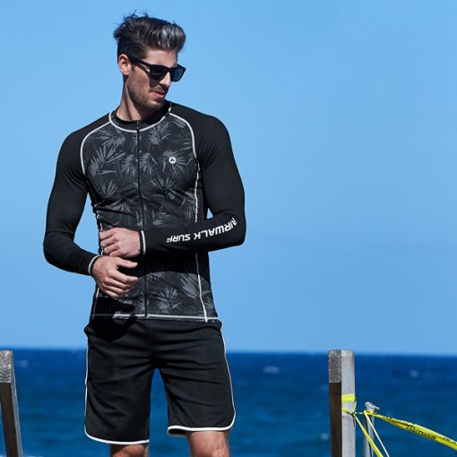 남성용 서프 래쉬가드 집업
