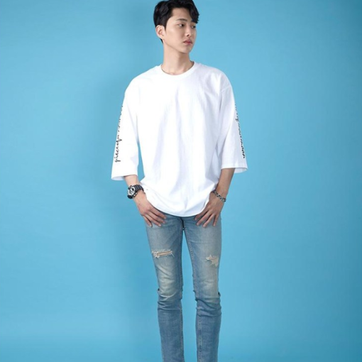 7부 오버핏 티셔츠